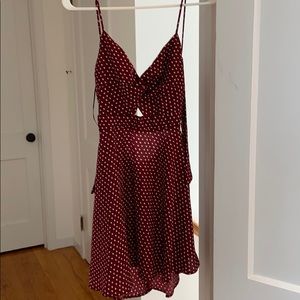 Polka dot mini dress